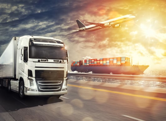air, ground, and ocean transport 