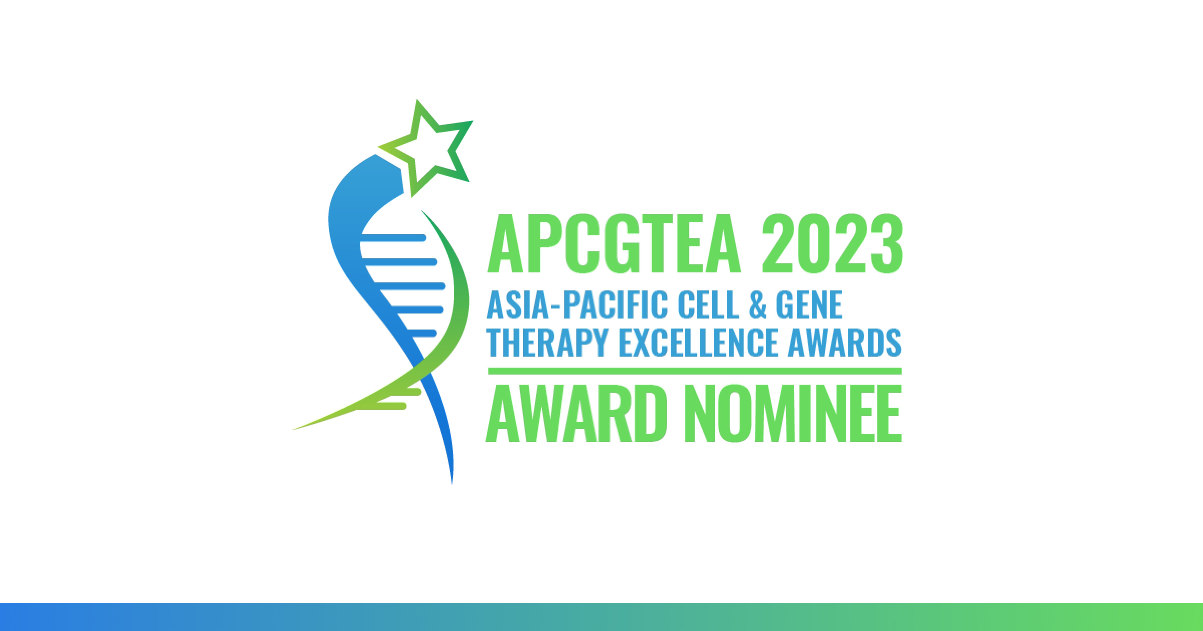 Cell and gene therapy excellence award nominee logo