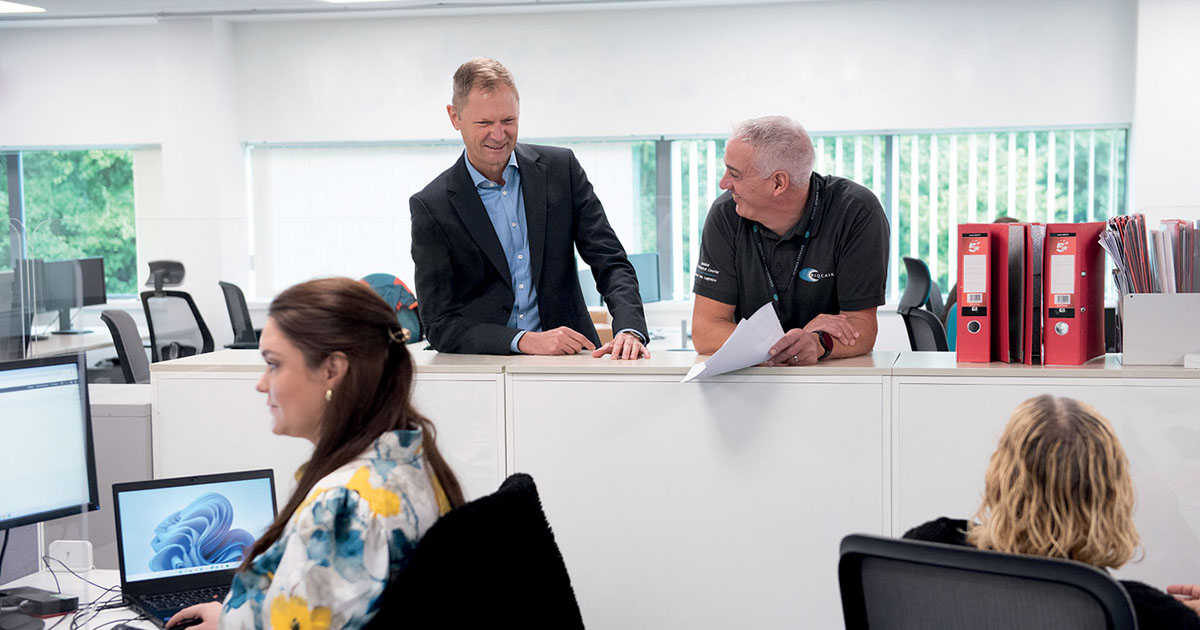 CEO of Biocair in the office