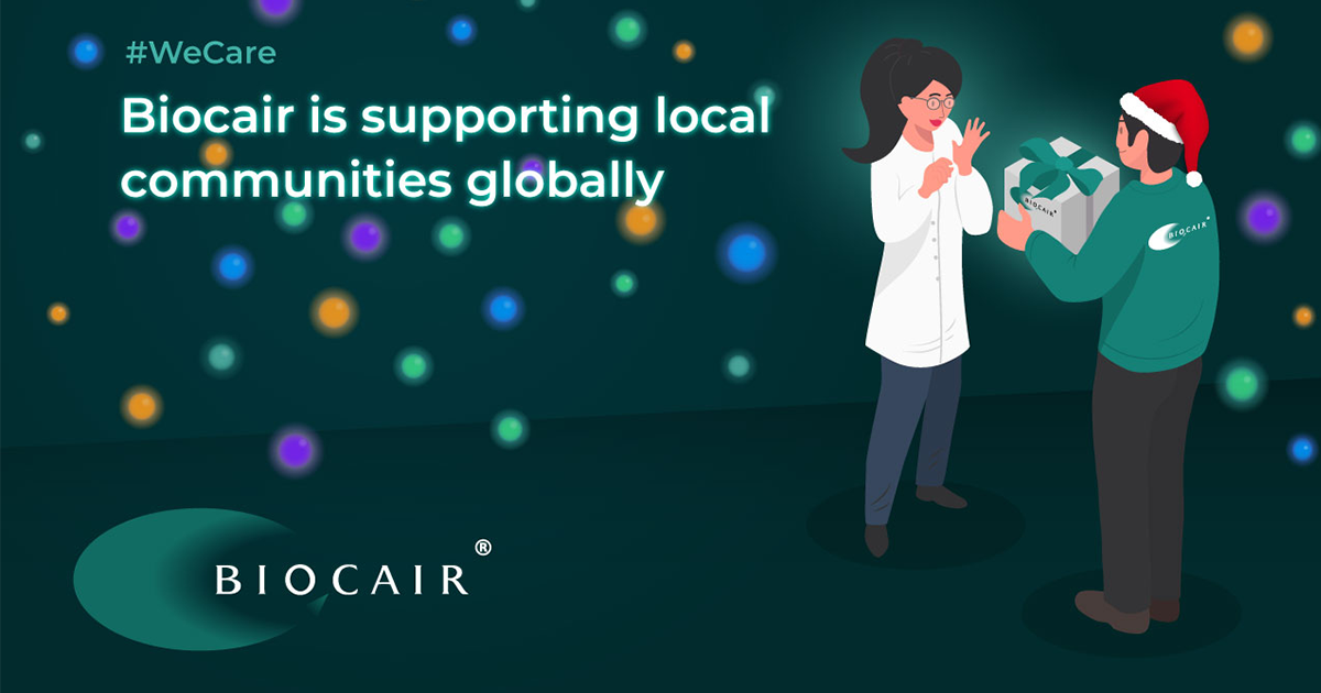 Biocair festive charity banner