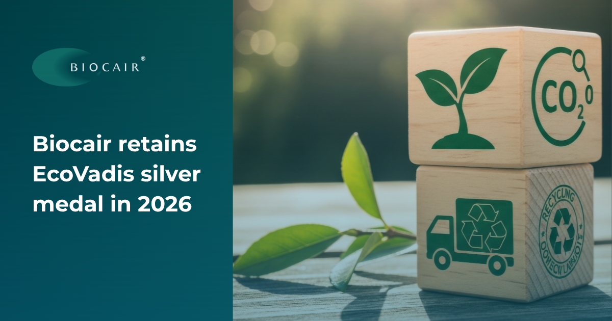 recyclable boxes with sustainability signs on them