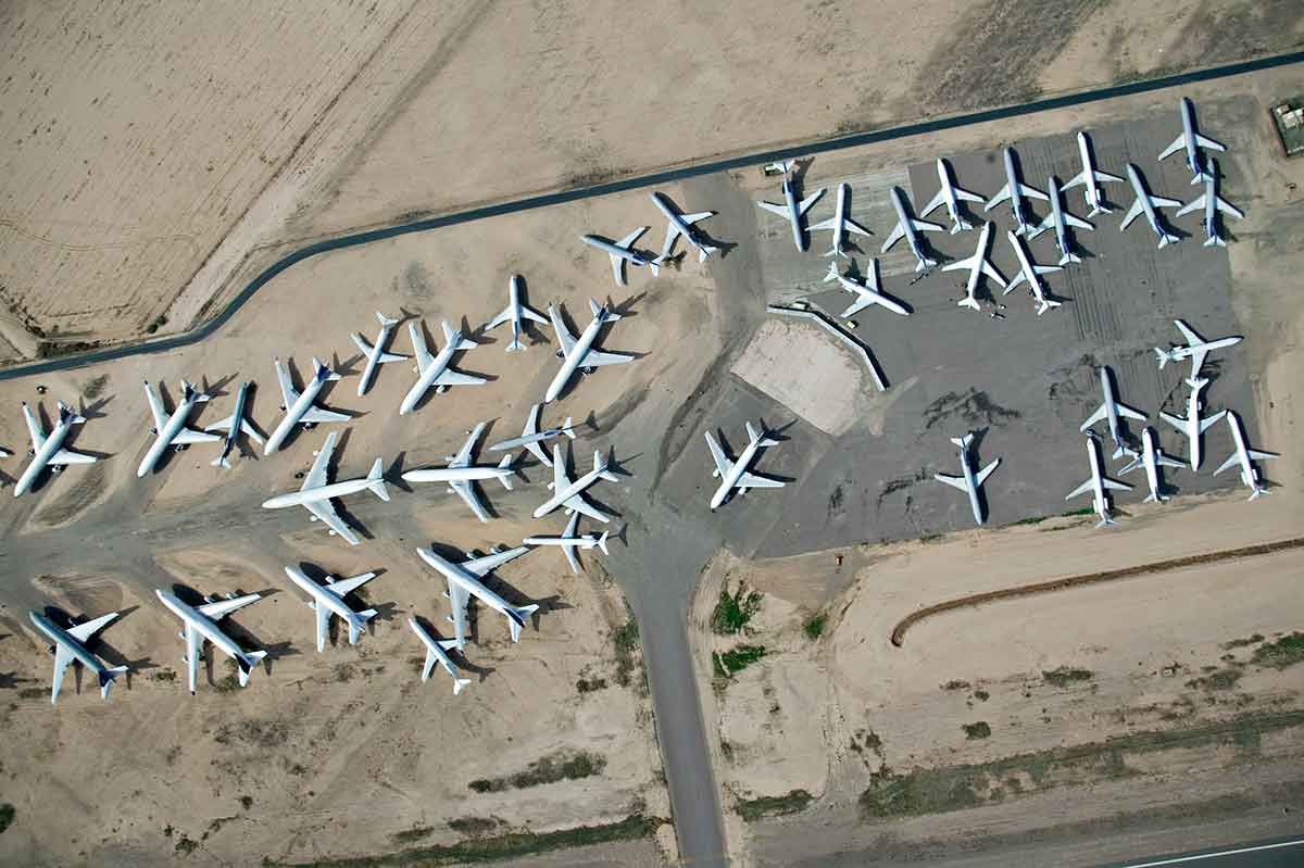 aerial view of aircraft