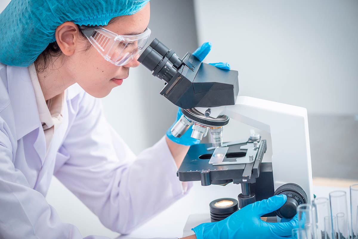 Scientist researching potential COVID-19 vaccines Biocair Blog scientist