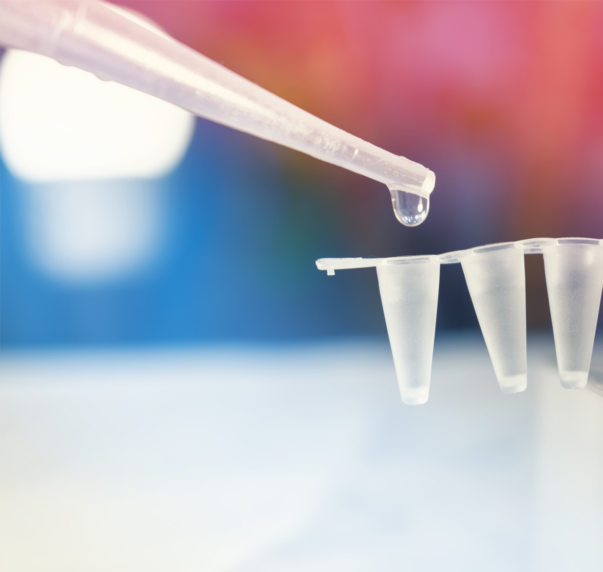 Stem Cell Research with Pipette and vials